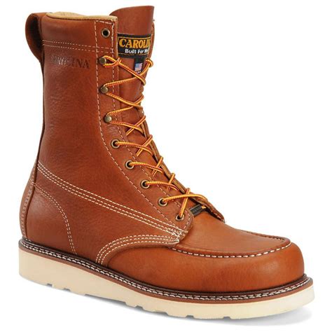 carolina steel.toe.boots with big.toe.box|aluminum toe boots for men.